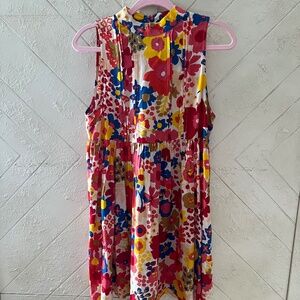 EUC Sleeveless colorful floral XIX PALMS Babydoll dress SIZE M
